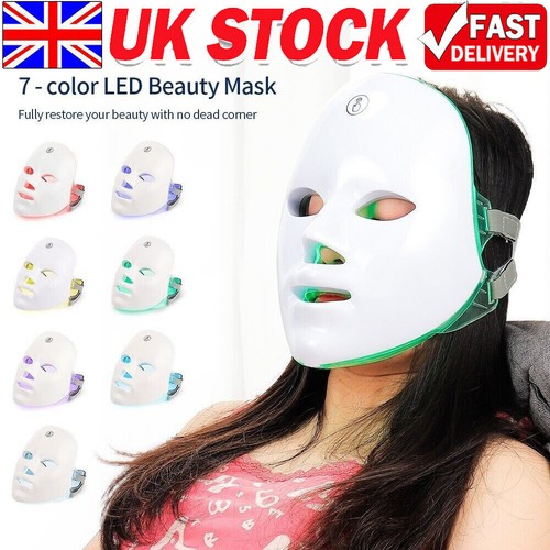 Led facial mask color red - color,